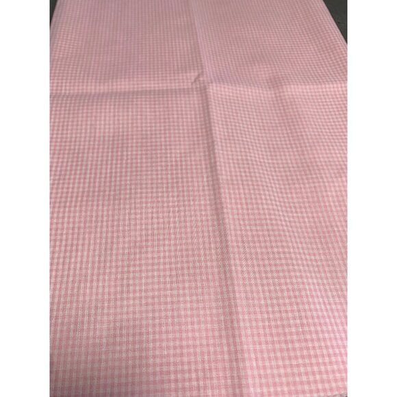 Pink Gingham Check Cotton Fabric 1/2 yard 44" wide Quilting - Picture 1 of 4